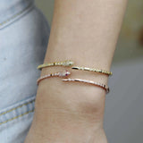 Green Eye Snake Shape Adjustable Open Bangle for Women