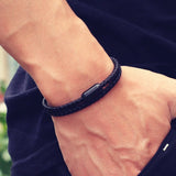 Braided Keel Rope Bracelet Stainless Steel Buckle Braclet Minimalist