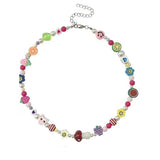 Yin Yang Tai Chi Mushroom Fruit Beaded Necklace