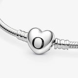 Heart Clasp Snake Chain Bracelet DIY Jewelry Gift