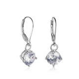 Women's Harp Hoop Earrings Inlaid with Shining Jewelry