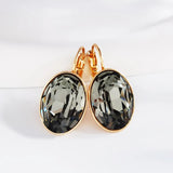 Hoop Earrings with Austrian Crystal Stylish Jewelry Girl Gift