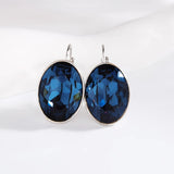 Hoop Earrings with Austrian Crystal Stylish Jewelry Girl Gift