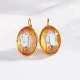 Hoop Earrings with Austrian Crystal Stylish Jewelry Girl Gift