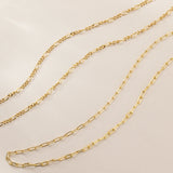 925 Silver Unisex Link Chain Necklace 18K Plated Jewelry