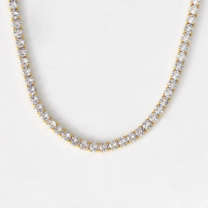 Iced Out Tennis Chain Choker Necklace for Women Men