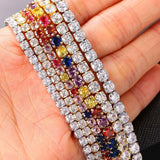 Iced Out Tennis Chain Choker Necklace for Women Men