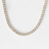 Iced Out Tennis Chain Choker Necklace for Women Men
