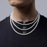 Classic Pearls Necklace Men 6/8/10mm Bead Jewelry Gift