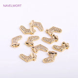 14K Plated Sock Pendants for DIY Jewelry Making