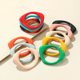Irregular Cuff Bangles Geometric Acrylic Resin Charm Bracelet