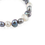 Grey Beaded Pearl Bracelet for Women