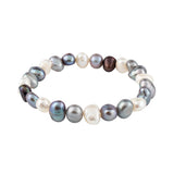 Grey Beaded Pearl Bracelet for Women