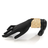 Irregular V Shape Wide Arm Cuff Bangle Open Bangle Bracelet
