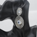 Zircon Long Drop Dangle Earrings for Women Wedding Party Gift