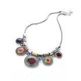 Vintage Gem Choker Necklace Woman Charm Statement Retro Necklaces