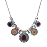 Vintage Gem Choker Necklace Woman Charm Statement Retro Necklaces