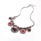 Vintage Gem Choker Necklace Woman Charm Statement Retro Necklaces