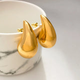 925 Silver Teardrop Stud Earrings Modern Lightweight Accessories