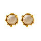 925 Silver Needle Simulated Pearl Earrings for Women
