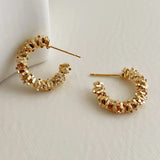 925 Silver Metal Hoop Earrings For Women Party Gift