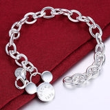925 Silver Cartoon Charm Bracelet Women Gift