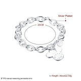 925 Silver Cartoon Charm Bracelet Women Gift