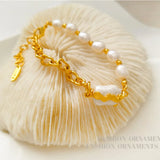 Natural Freshwater Pearl Bracelet High Copper Chain Bracelet