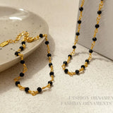 Bead Bracelet & Necklace Set for Women