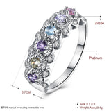 Silver Ring Pink Purple Semi Precious Stone AR2115