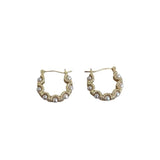 Vintage Simulated Pearl U Shape Earring For Women