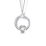 June Eternity Circle Charm Necklace Set For Womens