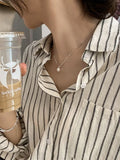 925 Silver Pearl Necklace Women Fine Jewelry Wedding
