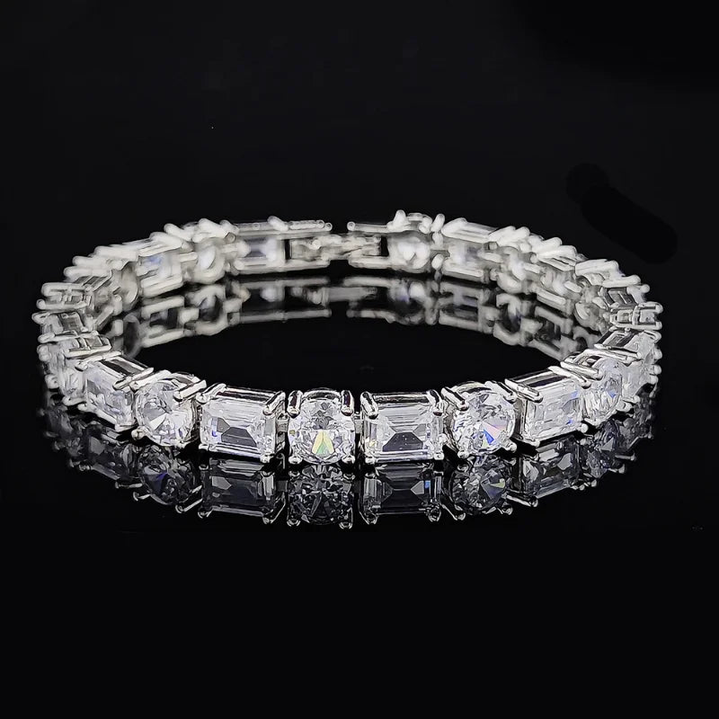 Lab Diamond Bangle Bracelet 14K Wedding Bracelet Women Bridal Jewelry