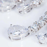 Lab Diamond Chocker Necklace 925 Sterling Silver Party Wedding Pendants Necklace