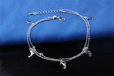 Silver 925 Double Layer Dolphin Bracelets for Women