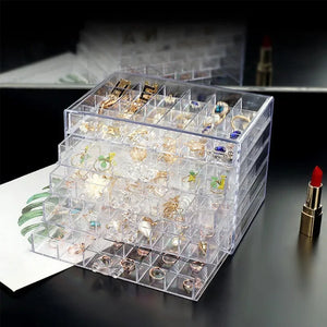 Large Capacity Transparent Box Women'S Multi-Layer Jewelry Box