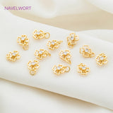 18K Plated Zircon Pendants DIY Jewelry Making Accessory