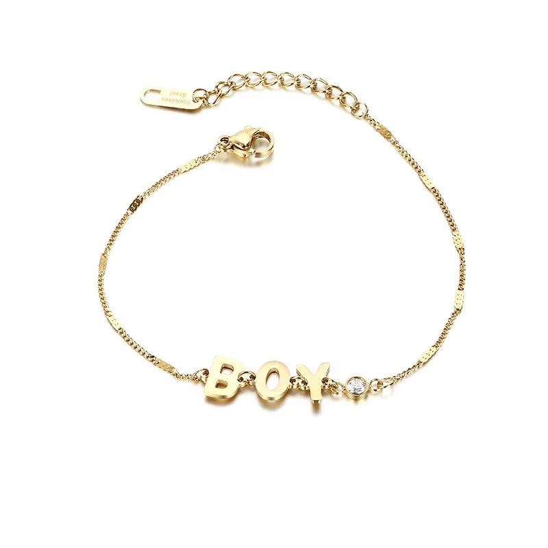 BOY Bracelet Stainless Steel Chain Jewelry for Women