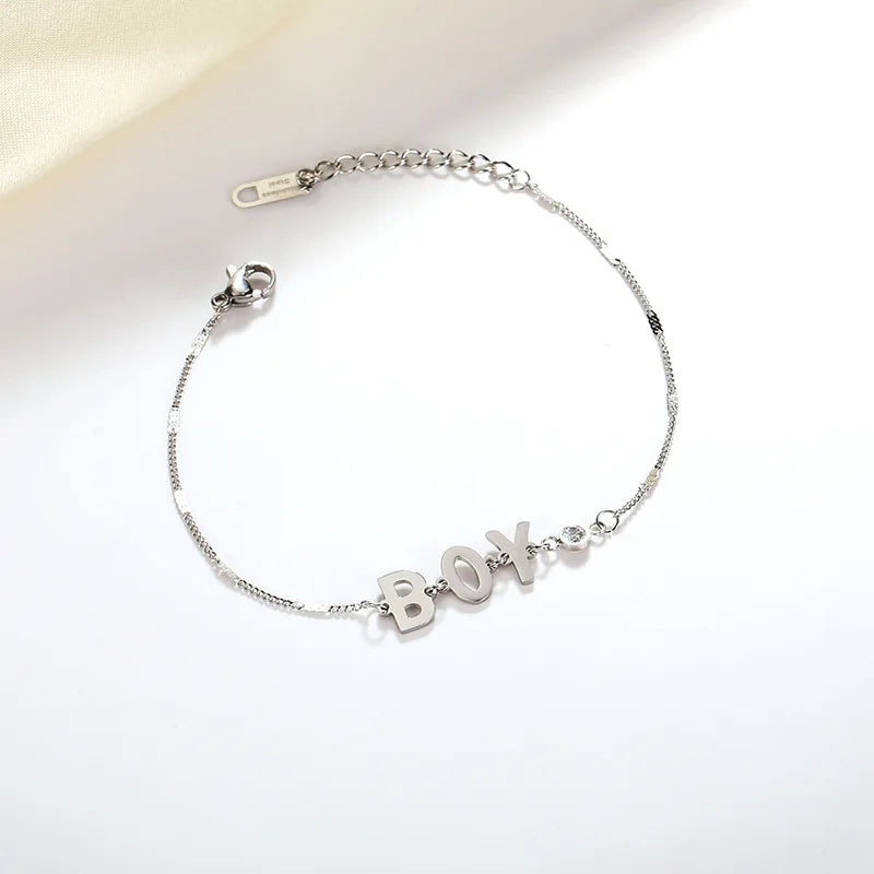 BOY Bracelet Stainless Steel Chain Jewelry for Women