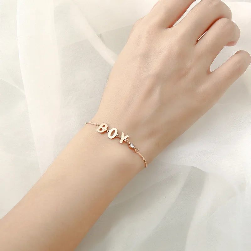 BOY Bracelet Stainless Steel Chain Jewelry for Women