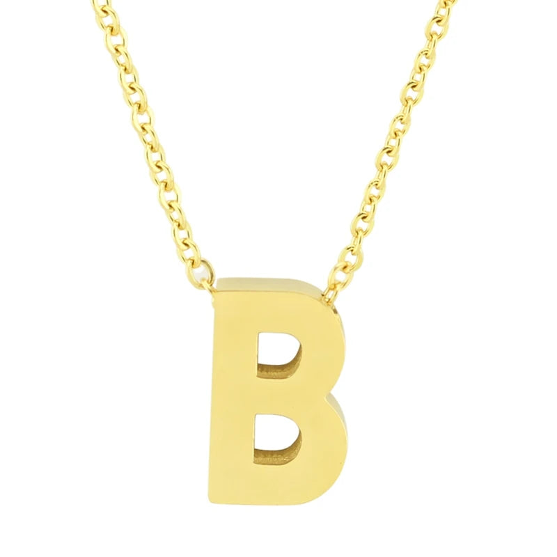 Women's Letter Necklace 316L Stainless Steel