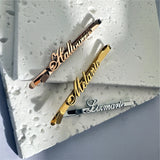 Personalized Name Hair Clips for Women Girls Barrettes Hairpin Head Jewelry