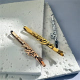Personalized Name Hair Clips for Women Girls Barrettes Hairpin Head Jewelry