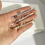 Personalized Name Hair Clips for Women Girls Barrettes Hairpin Head Jewelry