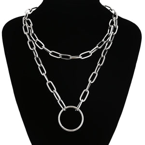 Chunky Link Chain Necklace for Women Men Thick Choker Jewelry