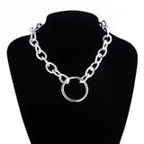 Chunky Link Chain Necklace for Women Men Thick Choker Jewelry