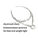 Chunky Link Chain Necklace for Women Men Thick Choker Jewelry