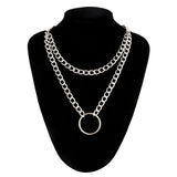 Chunky Link Chain Necklace for Women Men Thick Choker Jewelry