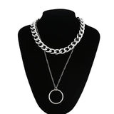 Chunky Link Chain Necklace for Women Men Thick Choker Jewelry